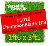 Piece #1010 Champion Blade 103 1ft6 x 3ft5 Synthetic Artificial Grass ELM