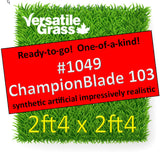 Piece #1049 Champion Blade 103 2ft4 x 2ft4 synthetic artificial grass ELM