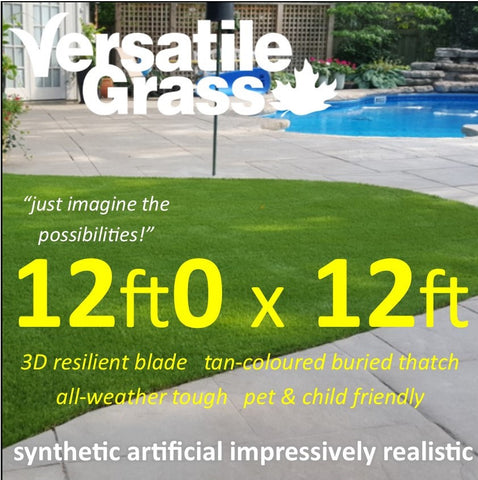 12ft x 12ft Multi Usage Synthetic Artificial Grass
