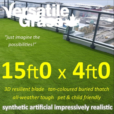 15ft x 4ft Multi Usage Synthetic Artificial Grass