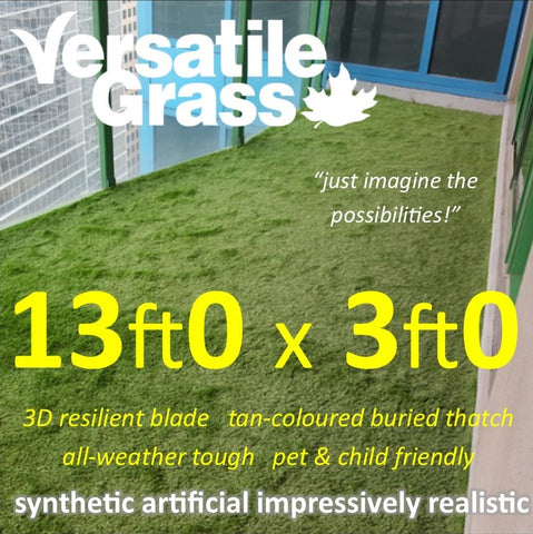 13ft x 3ft Multi Usage Synthetic Artificial Grass