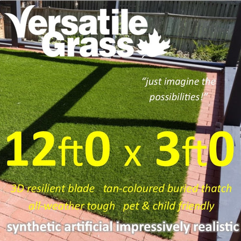 12ft x 3ft Multi Usage Synthetic Artificial Grass