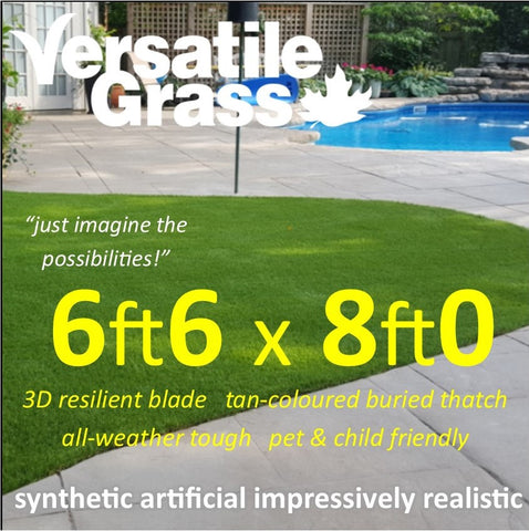 6ft6 x 8ft0 Multi Usage Synthetic Artificial Grass