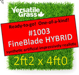 Piece #1003 FineBlade Hybrid 2ft2 x 4ft0 Synthetic Artificial Grass ELM