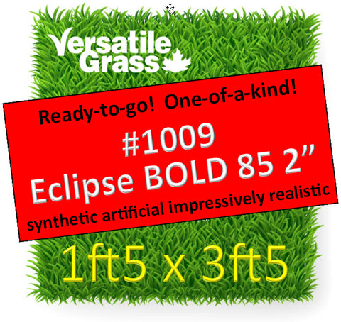 Piece #1009 Eclipse BOLD 85 2 inch 1ft5 x 3ft5 Synthetic Artificial Grass ELM