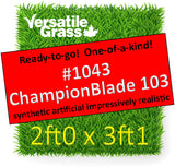 Piece #1043 Champion Blade 103 2ft0 x 3ft1 synthetic artificial grass ELM