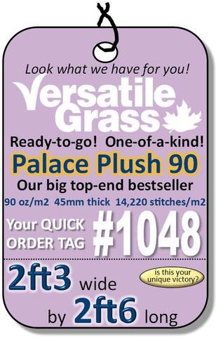 Piece #1048 Palace Plush 90 2ft3 x 2ft6 synthetic artificial grass ELM