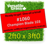 Piece  #1060 Champion Blade 103 2ft0 x 3ft0 synthetic artificial grass ELM