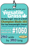 Piece  #1060 Champion Blade 103 2ft0 x 3ft0 synthetic artificial grass ELM
