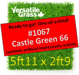 Piece #1067 Castle Green 66  5ft11 x 2ft9 synthetic artificial grass SSTOR
