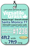 Piece #1236 Santa Monica 77  4ft2 x 7ft9 synthetic artificial Grass SSTOR