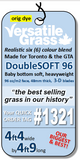 Piece #1321 DoubleSoft 96  4ft4 x 4ft9 synthetic artificial grass SSTOR