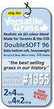 Piece #1355 DoubleSOFT 96 2ft4 by 4ft2 synthetic artificial grass  SSTOR