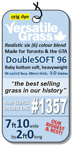 Piece #1357 DoubleSOFT 96 7ft10 by 2ft0 synthetic artificial grass  SSTOR