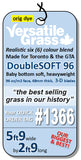 Piece #1366 DoubleSOFT 96 5ft9 by 2ft9 synthetic artificial grass  SSTOR