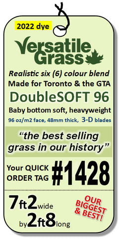 Piece #1428 DoubleSOFT 96  7ft2 by 2ft8 synthetic artificial grass SSTOR