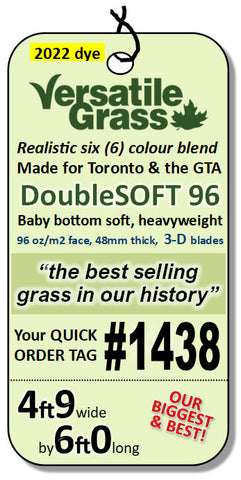 Piece #1438 DoubleSOFT 96   4ft9 x 6ft0 synthetic artificial grass SSTOR