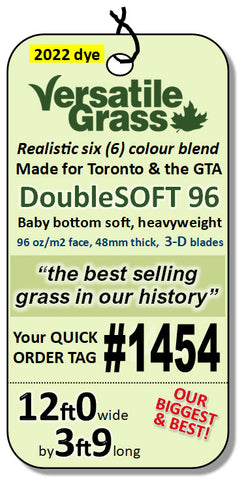 Piece #1454 DoubleSOFT 96 12ft0 x 3ft9 synthetic artificial grass SSTOR