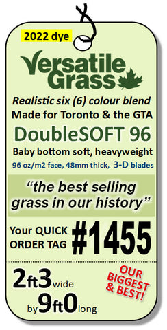 Piece #1455 DoubleSOFT 96 2ft3 x 9ft0 synthetic artificial grass SSTOR