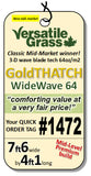 Piece #1472 GoldThatch WideWave 64 7ft6 x 4ft1 synthetic artificial grass turf ELM