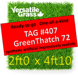 TAG#407 GreenThatch 72 Synthetic Artificial Grass 2ft x 4ft10 Elm