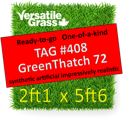TAG#408 GreenThatch 72 Synthetic Artificial Grass 2ft1 x 5ft6 Elm