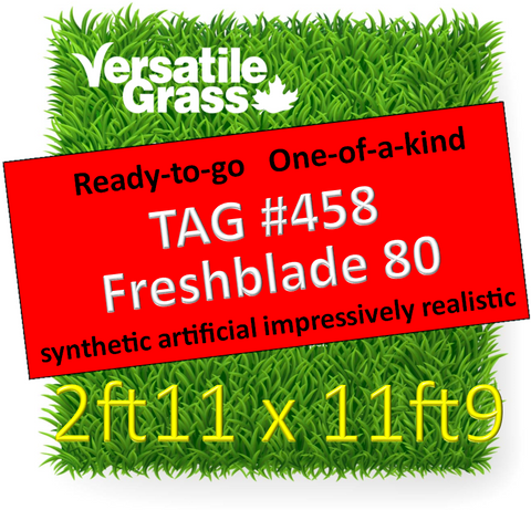 TAG#458 Grandeur Freshblade 80 Synthetic Artificial Grass 2ft11 x 11ft9 Elm