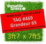 TAG#469 Grandeur 65 Synthetic Artificial Grass 3ft7 x 7ft5 Elm