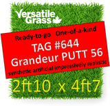 TAG#644 Grandeur PUTT 56 Synthetic Artificial Grass 2ft10 x 4ft7 Elm