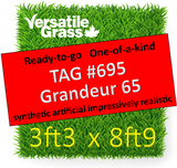 TAG#695 Grandeur 65 Synthetic Artificial Grass 3ft3 x 8ft9 Elm