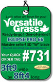 TAG#731 Eclipse Pro Synthetic Artificial Grass 3ft9 x 8ft4 Elm