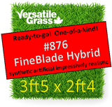 Piece #876 Fineblade Hybrid Synthetic Artificial Grass 3ft5 x 2ft4 Elm