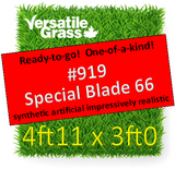 Piece #919 Special Blade 66 Synthetic Artificial Grass 4ft11 x 3ft0 Elm