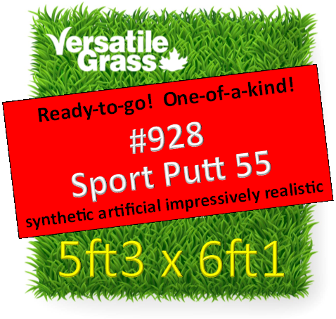 Piece #928 Sport Putt 55 Synthetic Artificial Grass 5ft3 x 6ft1 SStor