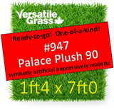 Piece #947  Palace Plush 90 Synthetic Artificial Grass 1ft4 x 7ft0  SStor