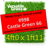 Piece #998 Castle Green 66 4ft0 x 1ft11 Synthetic Artificial Grass ELM