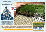 Piece #1420 American Palace 82  2ft4 by 4ft10 synthetic artificial grass SSTOR