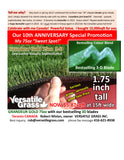 Piece #1015 Anniversary 75 1ft5 x 3ft9 synthetic artificial grass ELM