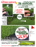 TAG#647 Grandeur PUTT 56 Synthetic Artificial Grass  2ft8 x 7ft5 Elm