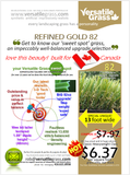 Piece #913 Refined Gold 82 Synthetic Artificial Grass 1ft11 x 5ft4 Elm