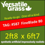 TAG#587 Grandeur FINEBLADE 80 Synthetic Artificial Grass 2ft8 x 6ft7 Elm