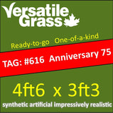 TAG#616 Grandeur Anniversary 75 Synthetic Artificial Grass 4ft6 x 3ft3 Elm