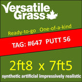 TAG#647 Grandeur PUTT 56 Synthetic Artificial Grass  2ft8 x 7ft5 Elm