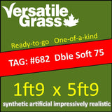 TAG#682 Double Soft 75 Synthetic Artificial Grass 1ft9 x 5ft9 SStor