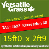 TAG#692 Recreation 68 Synthetic Artificial Grass 15ft x 2ft9 SStor