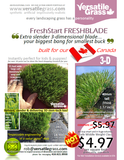TAG#752 FreshStart FRESHBLADE Synthetic Artificial Grass 2ft8 x 6ft5 Elm