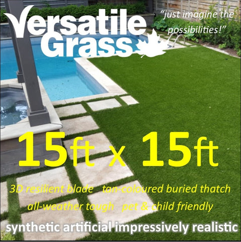 15ft x 15ft Multi Usage Synthetic Artificial Grass