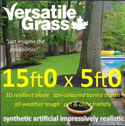 15ft x 5ft Multi Usage Synthetic Artificial Grass