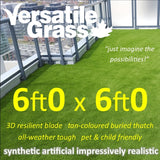 6ft x 6ft Multi Usage Synthetic Artificial Grass