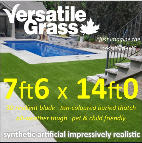 7ft6 x 14ft Multi Usage Synthetic Artificial Grass